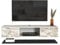 DECOROTIKA - Elia Floating Wall Mounted TV Stand with Included Wall Shelf Unit (Black and White Marble Effect)