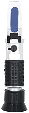 EDEDE Refraktometer, 4 In 1 Auto Automobil -Fettreez Batterie Flüssigkeit Refraktometer Harnstoffglas Gefrierpunkt Wassertester mit Box für Weinherstellung, Bierbrauen, Obst, Zuckergehal(with Box)