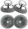 2Pack Stainless Steel Wool Scrubber with Handle, Scrubbing Scouring Brush Pads for Cleaning, Dish Scrubbers Tools for Can Clean Iron Pots, Stoves, Wash Sink