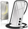 Coiwxmoi Coque avec Cordon pour Samsung Galaxy S24 5G 6,2, Collier Réglable Téléphone Étui Portable Lanyard Case Transparent Ultra Souple Silicone TPU Housse Antichoc Protection Cover, Noir