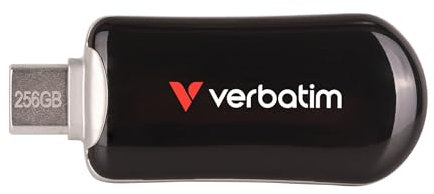 Verbatim Plectra USB-C Flash Drive Black 256GB, W129015933 (Black 256GB)