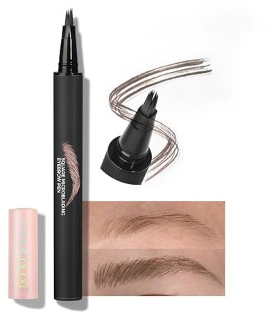 Anglicolor Augenbrauenstift Schnelle Augenbrauen In 3 Minuten,Microblading Augenbrauenstift Dauerhaft,Augenbrauenbürste Schnell Trocknend,Natürliche Outlining Filling Eyebrow Makeup 01 Caramel blonde
