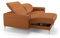 Sofanella Leder Ecksofa mini Bellagio - Designer Sofa L-Form Ausrichtung Links - Hochwertiges Ledersofa verstellbar - Elektrische Relaxfunktion - Cognac S: 182 Breite x 100 Tiefe