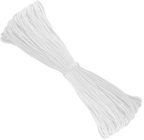 1 Stück Weiß Nylonschnur 2mm,40M Jalousie Schnur,Ersatzschnur,Universelle Schnur für Plissee Raffrollo Schnur Blind Cord Nylonschnur für Jalousien