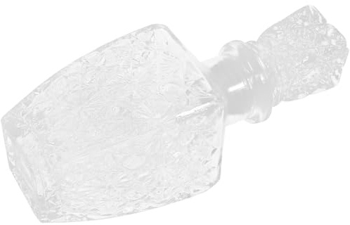 LOORGVEL Decanter in Vetro Trasparente per Whiskey e Vino Bottiglia Creativa Spessa e Decorativa Contenitore Versatile per Liquori Bar e Ristoranti