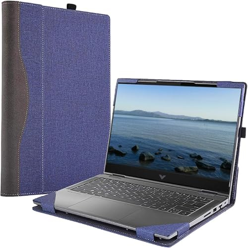Custodia protettiva per computer portatile HP Victus Gaming da 15,6 15-FA 15-fb 15z-fb, custodia protettiva in pelle PU con portapenne (blu)