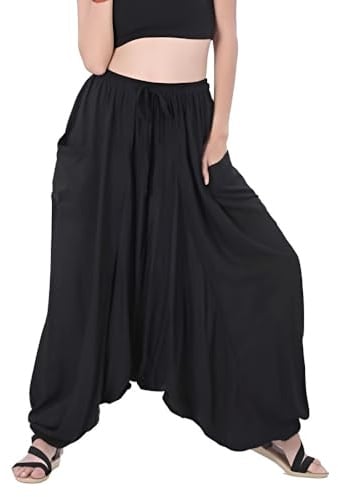 Whitewhale Men Women Summer Loose Baggy Hippie Boho Gypsy Harem Pants
