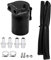 decanter vapori olio decanter vapori olio adatto per Serbatoio dell'olio, 300ML Alluminio universale Car Engine Serbatoio olio Serbatoio sfiato Kit serbatoio sfiato(Nero)