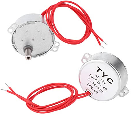 TYC30 Synchronmotor, AC 12V 4W 5-6 U/min CCW/CW reversibler elektrischer Synchronmotor mit Kabel