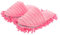 Yardwe 1 par de zapatillas de mopa para hombre y mujer, unisex, para limpieza de piso, zapatillas de limpieza de polvo, tamaño 38-41 (rosa)
