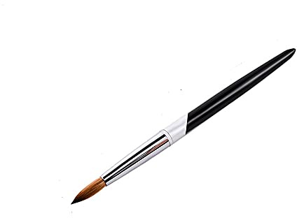 Acrylic Nail Brush, Size 8/10/12/14/16# Acrylic Nail Brush Nail Art Brush Set, 5 Sizes Nail Painting Brush for Choose,Nails Art Builder Brush