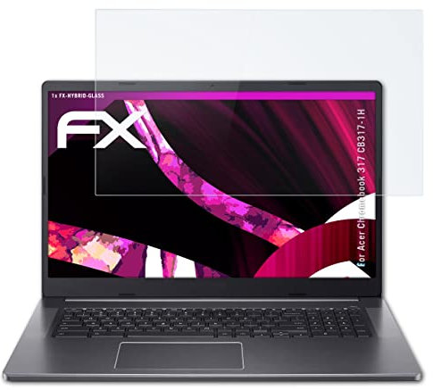 atFoliX Plastic Glass Protective Film compatible with Acer Chromebook 317 CB317-1H Glass Protector, 9H Hybrid-Glass FX Screen Protector