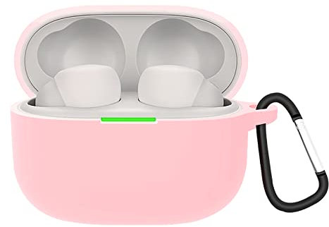 GIOPUEY Cilicone Case per Sony LinkBuds S, Sony LinkBuds S Custodia, Ultrasottile, Resistente ai Graffi, Sony LinkBuds S Cover - Rosa