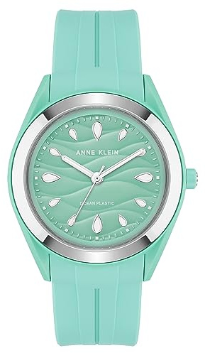 Anne Klein Women's Solar Recycled Ocean Plastic Band Watch, AK/3913