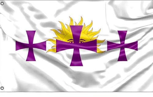Bandera de los pueblos hispanos | Impresión de diseño único | Hecho en la UE (90 x 150 cm)