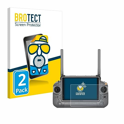 BROTECT Schutzfolie für DJI RC Plus | 2 Stück Entspiegelnder Displayschutz Made in Germany Matte Displayschutz-Folie Anti-Reflex Anti-Fingerprint Einfache Montage