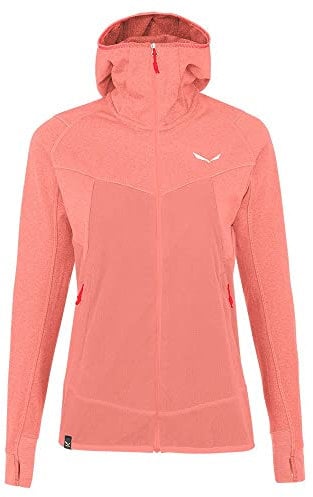 Salewa Damen Puez Hybrid Pl Fz Hdy Hooded Sweatshirt, LANTANA PINK MELANGE, M EU