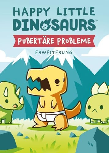 Unstable Games, Happy Little Dinosaurs - Pubertäre Probleme, Erweiterung, Partyspiel, Kartenspiel, 2-4 Spieler, Ab 8+ Jahren, 30-60 Minuten, Deutsch, Mehrfarbig, Bunt