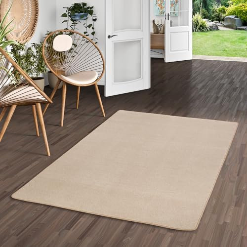 Snapstyle Velours Teppich Kurzflor Pflegeleicht für Wohnzimmer, Schlafzimmer und Kinderzimmer