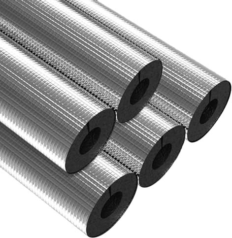 Janeepoch 20/34/48/60mm Rohrisolierung Isolierschaumrohr wasserdichte Frostschutz für Innen und Außen Rohre Aluminiumfolien Schaumisolierrohr (Size : 25mm x 20mm x 95cm)