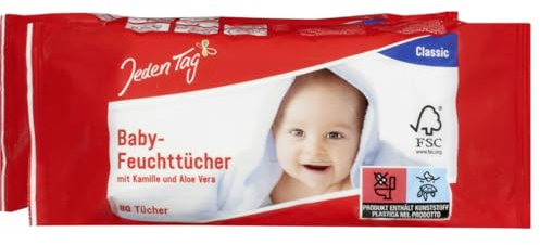 Jeden Tag Baby Feuchttücher classic 2 x 80 St.