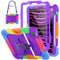 SEYMCY Kids Case for iPad Pro 11 Inch 2022/2021/2020/2018 (NOT Fit 2024 Released Version), Full-body Shockproof with Stand & Hand Strap, Screen Protector, Pencil Holder, Carrying Strap, Purple