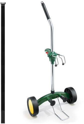 Yeatool Garden Pot Mover Dolly Heavy Duty Plant Caddy Wheeled Trolley with Adjustable Handle Flat Free Wheels for Plant Pot