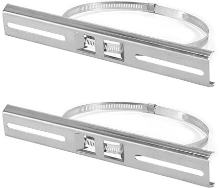 Kits de montaje de poste, soportes de acero inoxidable 304 de 250 mm con abrazadera ajustable de 300 mm para caja de conexiones impermeable al aire libre, soporte de montaje para caja de conexiones