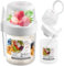 Laughhe Récipient à Muesli avec Cuvercle et Cuillère Réutilisable, 560+310ml Tasse de Yaourt à l'avoine sans BPA, Coupes de Salade de Fruits, Boîte de Céréales pour École Bureau Voyage