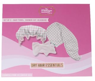 Dry Hair Essentials Set - 3 Piece Pink Collection