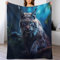 PAZZK Luchs Kuscheldecke Flauschige Decke Decke Vier Jahreszeiten Wohndecke Dicke Sofadecke Couchdecke Weiche Fleecedecke Flannel Sofaüberwurf Tagesdecke Für Bett/Sofa（130×150cm）