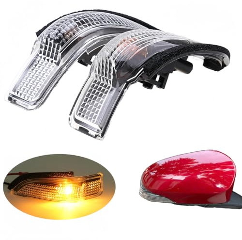 HHAWYY Links Rechts Außenspiegel Blinker für T-oyota Camry Corolla Prius C Vios Yaris, Blinkerersatz, Inkl. Glühlampengläser, 81730-52100 81740-52050,Right