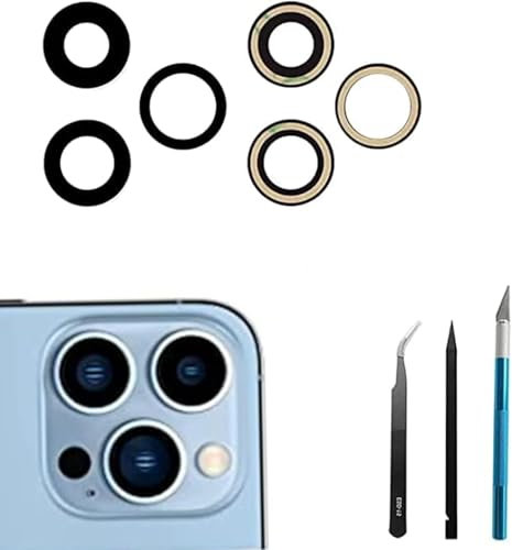 13 Pro/Pro Max Lente de repuesto para cámara trasera iPhone 13 Pro/iPhone 13 Pro Max +Anti-arañazos y impermeable +Kit de herramientas de reparación