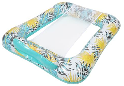 ibasenice Hammock Inflable para Piscina Rejilla De Colchoneta Flotante Multiusos para Adultos Relajarse El Agua y Acampadas