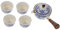 Ciieeo 1 Juego De Tetera con Mango Lateral Tetera con Mango Lateral Té Gongfu Tetera Japonesa Tetera De Rotación Tetera Aislada Tetera China Coreana Mini Tetera Cerámica Azul