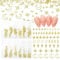 BelleVive 12 grids Star Nail Charms and Moon Nail Charms, Star Moon Cross Shiny Gold Nail Studs, Star Moon Snowflake Metal Nail Art Studs, Luxury Gold Nail Art Charms Decoration for Nail Art DIY