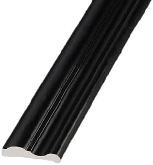 Wall Moulding Kit Peel and Stick, 1m Peel And Stick Wall Molding Trim & Chair Rail, Self-Adhesive Panel Moulding, DIY Home Decor On Cabinet Door Mirror Frame(Black)