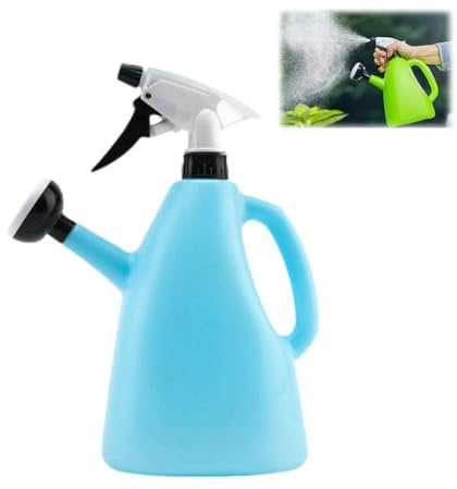 SHUZHENG Dual-purpose Sprinkler Watering Can Small Balcony Potted Watering Plant Garden Pot Tool,Water Jugs Bath Water Pitcher Kettle Garden Supply (blue)
