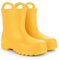 Lemigo Stivali Di Gomma Per Bambini Stivali Da Pioggia Molto Leggeri in Schiuma EVA con Grip per Bambini 735 Doggy (Giallo, Sistema Taglie Calzature EU, Bimbo (0-5 anni), Numero, Media, 34)