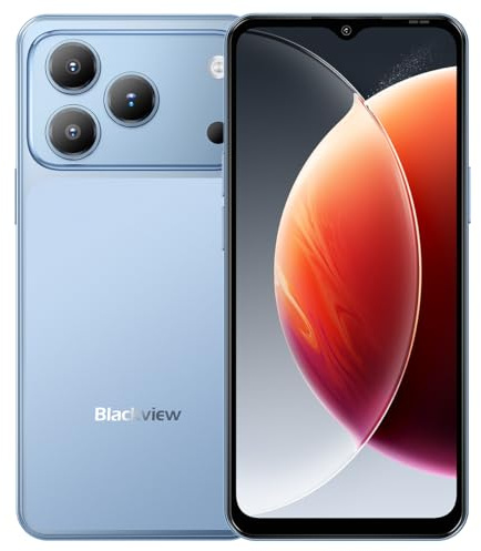 Blackview Wave 7C | 6,56 HD+ IPS 60Hz | 16GB RAM + 64GB (2TB) | Blau | Smartphone LTE | Android 16 | 32MP + 13MP Kamera | 5000mAh Akku | Dual SIM | GPS | 2 Jahre Garantie