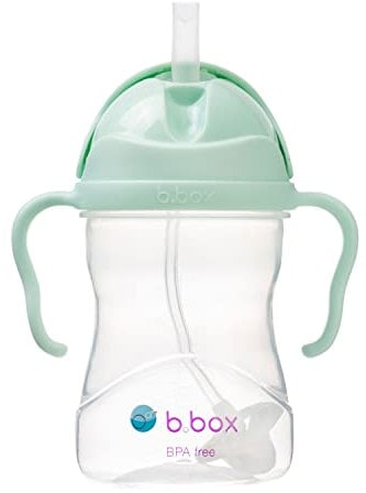 b.box Trinklernbecher Für Jeden Winkel | Flip-Top, Schwerer Strohhalm, Griff, Auslaufsicher | BPA-Frei & für Spülmaschine | Ab 6 M | 240 ml