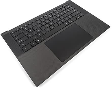Dell XPS 9500/9510/9520/9530 Palmrest, Touchpad & US/INT ENGLISH Backlit Keyboard - 0GN0D2 + 0D0FM7 (M7T24) (Renewed)