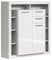 trendteam smart living - Highboard Schrank - Wohnen - Rock - Aufbaumaß (BxHxT) 121 x 128 x 40 cm - Farbe Weiß Hochglanz - 182686201