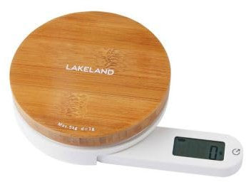 Lakeland Bamboo Battery-Free Kitchen Scales