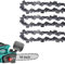 3 Pack 16 inch Chainsaw Chain 56 Drive Links, 050 Gauge, 3/8 LP Pitch, 16-Inch(40cm) Replacement Chainsaw Chains Low-Kickback Fits Craftsman, Echo, Poulan, Ryobi, Worx 16 inch Chain Saw Chains