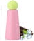 EQARD Insulated Water Bottle Adults 500ml Metal Travel Flasks with 360° Leak Proof Lid Coffee Mug Stainless Steel Drinks Flask with Cup Lid Cleaning Brush Keep 12h Hot/ 24h Cold BPA Free (Light Pink)