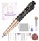 Denabuty Ponceuse pour Ongles Sans Fil, 12 en 1 Lime a Ongle Electrique Professionnelle 25000 RPM Kit de Manucure Pédicure avec USB Rechargeable, Ponceuse à Ongles pour Gel Acrylique Ongle Noir