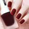 Matte Deep Red Nail Polish - Quick-Drying with No UV Curing Needed, Perfect for Women