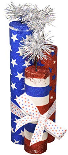 Glitter Foam Patriotic Centerpiece - 10 1/2, 1 Pack