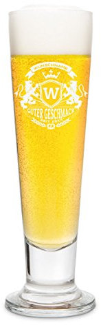 Leonardo Pilsglas 0,3L Individuelle Gravur Geschenk Bierglas - Löwenstark